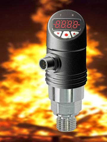 Infrared temperature sensor TE-IR with display for non-contact temperature measurement up to 1000 ° C