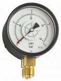 Differenzdruck-Manometer D2 mit Rohrfeder-Messwerk zur Differenzdruck Messung gasförmiger und flüssiger Medien