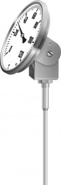 Bimetall-Thermometer Typ 36, Industriethermometer mit Bimetall im schwenkbaren Bördelringgehäuse zur Temperaturmessung von Flüssigkeiten und Gasen